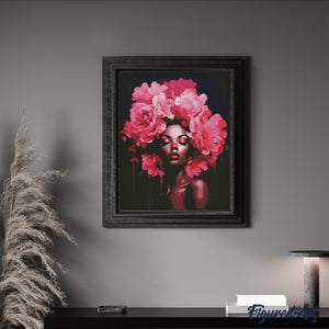 Diamond Painting - Corona di Peonie