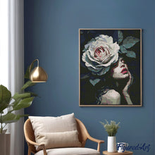 Carica l'immagine nel visualizzatore di Gallery, Diamond Painting - Signora della Rosa
