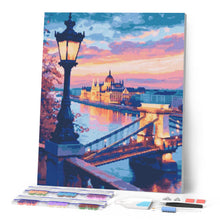 Carica l'immagine nel visualizzatore di Gallery, Diamond Painting - Budapest al Tramonto