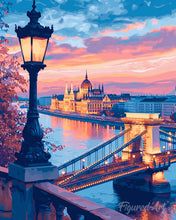 Carica l'immagine nel visualizzatore di Gallery, Diamond Painting - Budapest al Tramonto