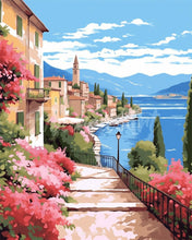 Carica l&#39;immagine nel visualizzatore di Gallery, Poster di Viaggio sul Lago di Como in Primavera