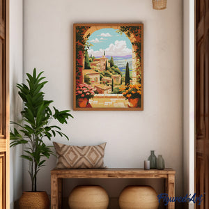 Diamond Painting - Toscana in Fiore 40x50cm tela già incorniciata