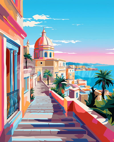 Diamond Painting - La Valletta Malta