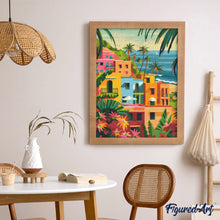 Carica l'immagine nel visualizzatore di Gallery, Diamond Painting - Città costiera marocchina