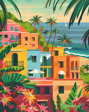 Carica l'immagine nel visualizzatore di Gallery, Diamond Painting - Città costiera marocchina