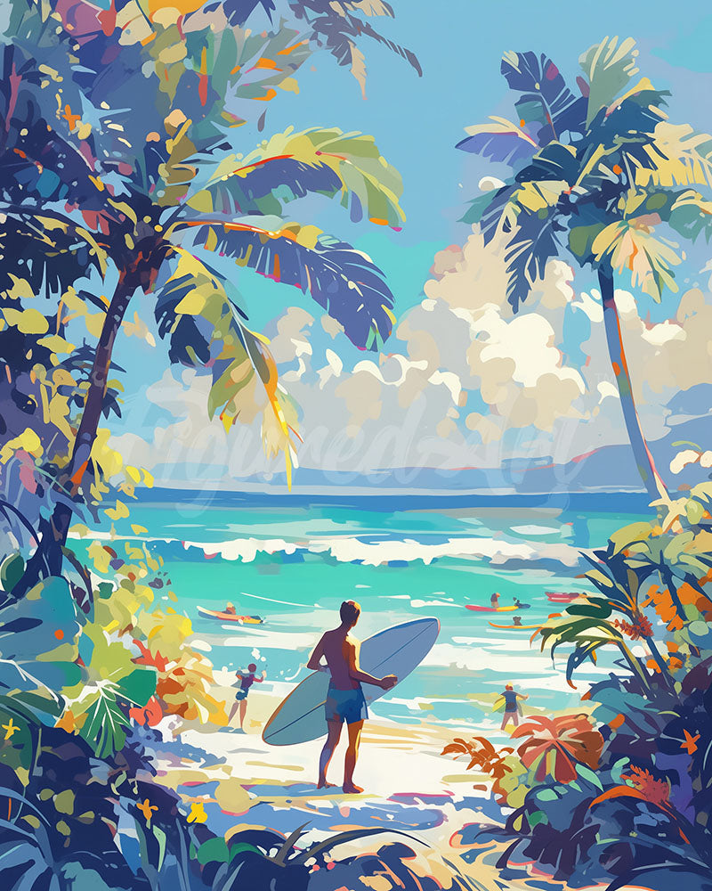 Diamond Painting - Giornata soleggiata in spiaggia