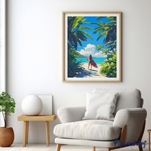 Carica l'immagine nel visualizzatore di Gallery, Diamond Painting - Paradiso tropicale del surf