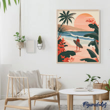 Carica l'immagine nel visualizzatore di Gallery, Diamond Painting - Onde serali