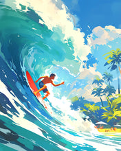 Carica l'immagine nel visualizzatore di Gallery, Diamond Painting - Surf alle Hawaii