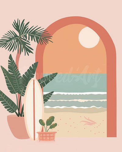 Diamond Painting - Arco verso il mare