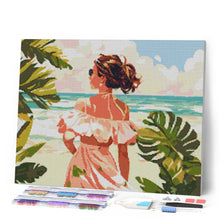 Carica l'immagine nel visualizzatore di Gallery, Diamond Painting - Bella ragazza vicino al mare