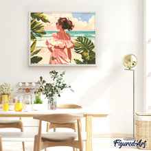 Carica l&#39;immagine nel visualizzatore di Gallery, Diamond Painting - Bella ragazza vicino al mare