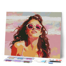 Carica l'immagine nel visualizzatore di Gallery, Diamond Painting - Gioia in spiaggia 40x50cm tela già incorniciata