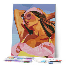 Carica l'immagine nel visualizzatore di Gallery, Diamond Painting - Ragazza baciata dal sole