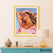 Carica l&#39;immagine nel visualizzatore di Gallery, Diamond Painting - Ragazza baciata dal sole
