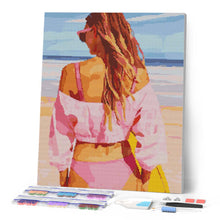 Carica l'immagine nel visualizzatore di Gallery, Diamond Painting - In spiaggia con stile