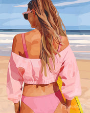 Carica l'immagine nel visualizzatore di Gallery, Diamond Painting - In spiaggia con stile