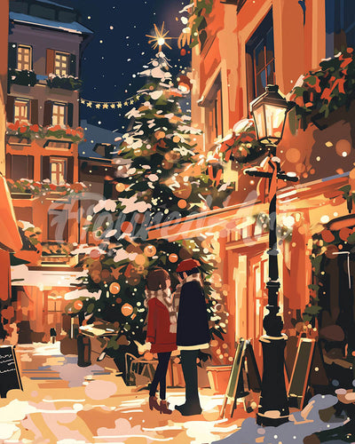 Diamond Painting - Appuntamento romantico a Natale