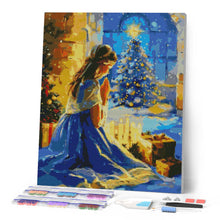 Carica l'immagine nel visualizzatore di Gallery, Diamond Painting - Preghiera della Vigilia di Natale 40x50cm tela già incorniciata