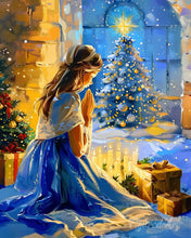 Carica l'immagine nel visualizzatore di Gallery, Diamond Painting - Preghiera della Vigilia di Natale 40x50cm tela già incorniciata