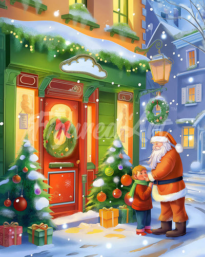 Diamond Painting - Saluto di Babbo Natale