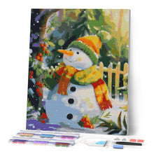 Carica l'immagine nel visualizzatore di Gallery, Diamond Painting - Pupazzo di neve gioioso