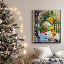 Carica l&#39;immagine nel visualizzatore di Gallery, Diamond Painting - Pupazzo di neve gioioso
