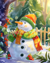 Carica l&#39;immagine nel visualizzatore di Gallery, Diamond Painting - Pupazzo di neve gioioso