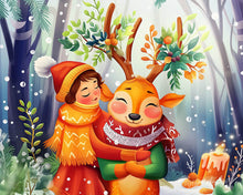 Carica l'immagine nel visualizzatore di Gallery, Diamond Painting - Amici del bosco a Natale