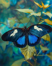 Carica l&#39;immagine nel visualizzatore di Gallery, Diamond Painting - Farfalla Blu e Bianca