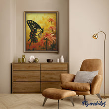 Carica l'immagine nel visualizzatore di Gallery, Diamond Painting - Macaone e Fiori Arancioni