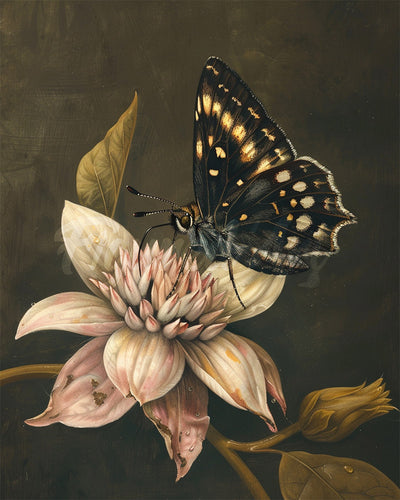 Diamond Painting - Farfalla Egeria sul Fiore