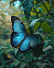 Carica l'immagine nel visualizzatore di Gallery, Diamond Painting - Farfalla Morpho Blu
