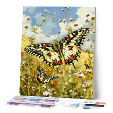 Carica l'immagine nel visualizzatore di Gallery, Diamond Painting - Farfalla e Fiori di Campo