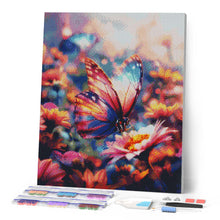 Carica l'immagine nel visualizzatore di Gallery, Diamond Painting - Farfalla in Cerca di Nettare