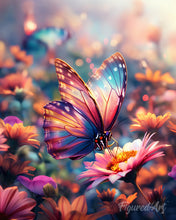 Carica l'immagine nel visualizzatore di Gallery, Diamond Painting - Farfalla in Cerca di Nettare