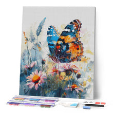 Carica l'immagine nel visualizzatore di Gallery, Diamond Painting - Farfalla e Fiori