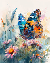 Carica l'immagine nel visualizzatore di Gallery, Diamond Painting - Farfalla e Fiori
