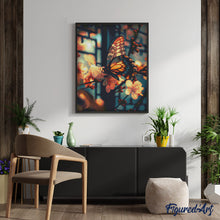 Carica l'immagine nel visualizzatore di Gallery, Diamond Painting - Farfalla e Fiori di Ciliegio