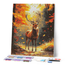 Carica l'immagine nel visualizzatore di Gallery, Diamond Painting - Maestoso cervo in autunno