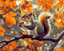 Carica l'immagine nel visualizzatore di Gallery, Diamond Painting - Scoiattolo autunnale
