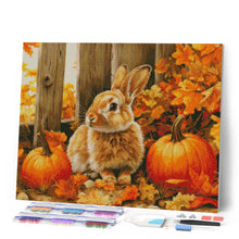 Carica l'immagine nel visualizzatore di Gallery, Diamond Painting - Coniglio e zucche