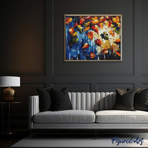 Diamond Painting - Colorate foglie autunnali