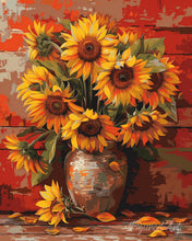 Carica l'immagine nel visualizzatore di Gallery, Diamond Painting - Vaso di girasoli autunnali