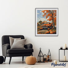 Carica l'immagine nel visualizzatore di Gallery, Diamond Painting - Auto vintage in autunno