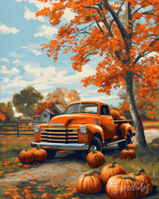 Carica l'immagine nel visualizzatore di Gallery, Diamond Painting - Auto vintage in autunno
