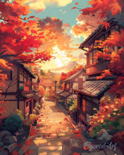 Carica l'immagine nel visualizzatore di Gallery, Diamond Painting - Strada autunnale a Kyoto