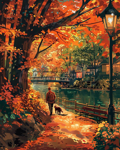 Diamond Painting - Passeggiate autunnali