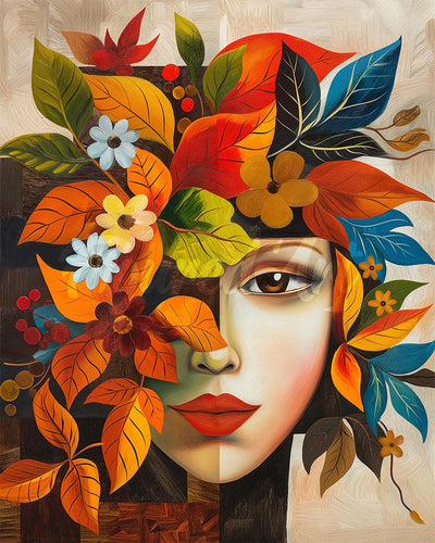 Diamond Painting - Volto d'Autunno ispirato a Picasso