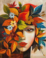 Carica l'immagine nel visualizzatore di Gallery, Diamond Painting - Volto d'Autunno ispirato a Picasso